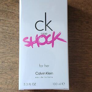 CALVIN KLEIN ONE SHOCK For Her Fragrance Full Size SEALED 100ml/3.3floz CK One